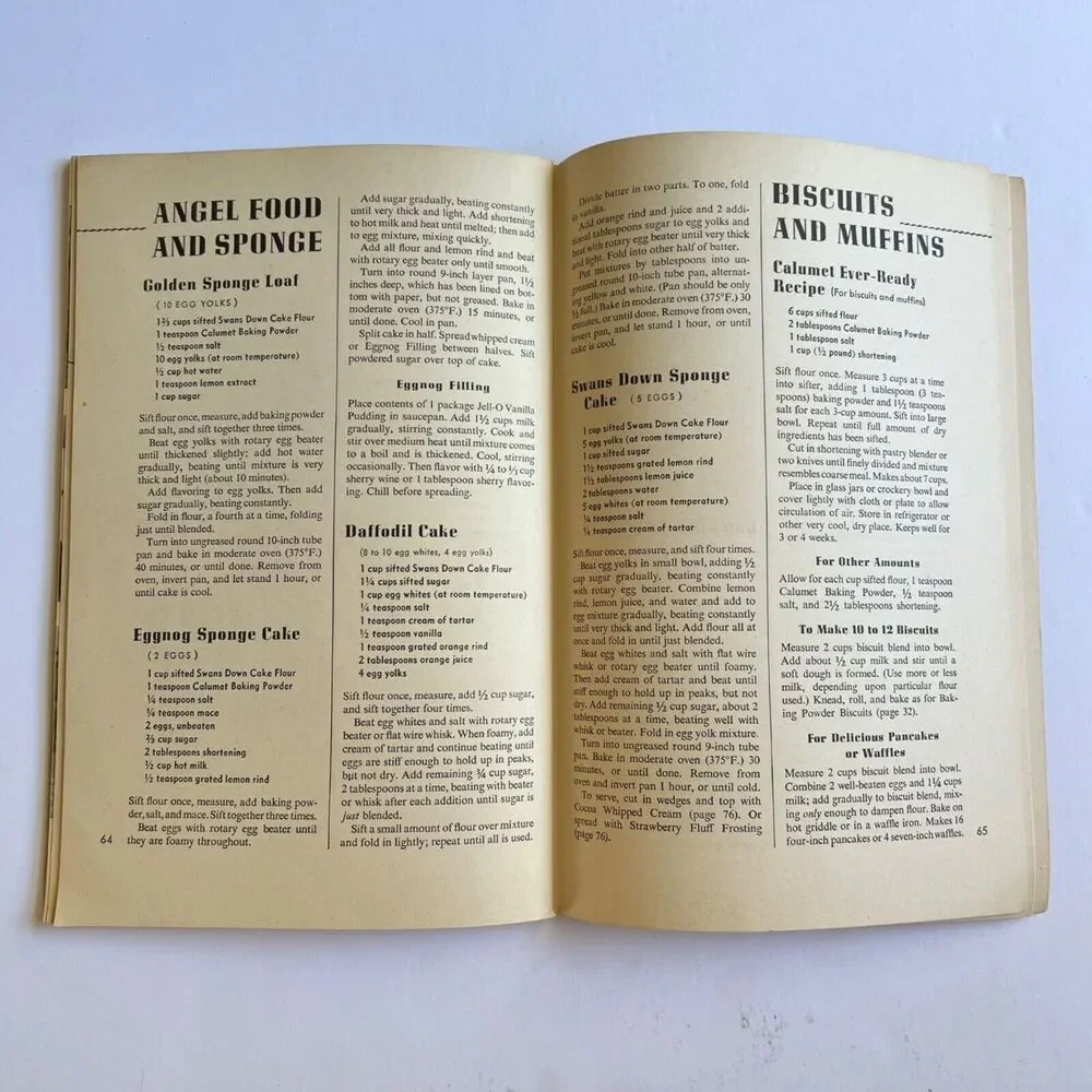 Vintage 1947 Cookbook Learn to Bake from General Foods Paperback